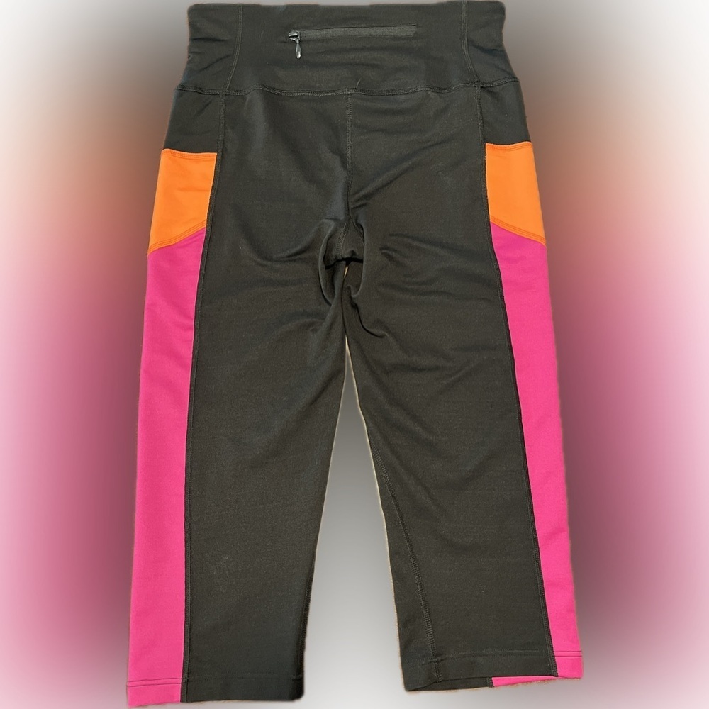 Spanx Color Block Active Compression Crop Black P… - image 3